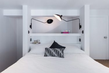 Quarto de design em estilo moderno (125 + fotos) - Cortinas brancas / papel de parede / guarda-roupa. Como não exagerar com uma escolha?