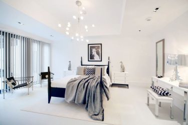 Quarto de design em estilo moderno (125 + fotos) - Cortinas brancas / papel de parede / guarda-roupa. Como não exagerar com uma escolha?