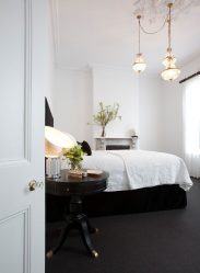 Quarto de design em estilo moderno (125 + fotos) - Cortinas brancas / papel de parede / guarda-roupa. Como não exagerar com uma escolha?