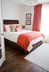 Quarto de design em estilo moderno (125 + fotos) - Cortinas brancas / papel de parede / guarda-roupa. Como não exagerar com uma escolha?