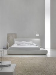 Quarto de design em estilo moderno (125 + fotos) - Cortinas brancas / papel de parede / guarda-roupa. Como não exagerar com uma escolha?