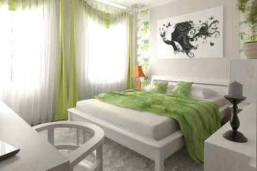Quarto de design em estilo moderno (125 + fotos) - Cortinas brancas / papel de parede / guarda-roupa. Como não exagerar com uma escolha?