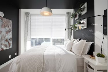 Quarto de design em estilo moderno (125 + fotos) - Cortinas brancas / papel de parede / guarda-roupa. Como não exagerar com uma escolha?