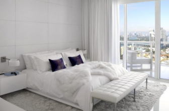 Bedroom design in modern style (125+ Photos) - White curtains / wallpaper / wardrobe. How not to overdo it with a choice?