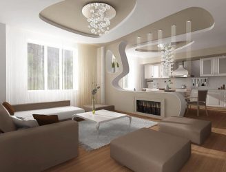 วอลล์เปเปอร์สีเบจในการตกแต่งภายใน - 175+ (ภาพ) รวมชุด (ในห้องครัว, ห้องนั่งเล่น, ห้องนอน)