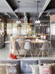 Mesa estilo loft (115+ fotos): Que tipo de design é melhor? (escrito / revista / bar / jantar / transformador)