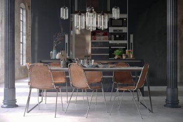 Mesa estilo loft (115+ fotos): Que tipo de design é melhor? (escrito / revista / bar / jantar / transformador)