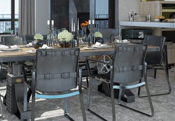 Mesa estilo loft (115+ fotos): Que tipo de design é melhor? (escrito / revista / bar / jantar / transformador)