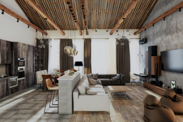 Mesa estilo loft (115+ fotos): Que tipo de design é melhor? (escrito / revista / bar / jantar / transformador)