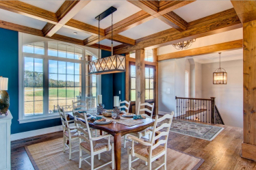 Teto de madeira com vigas decorativas: 165+ (Foto) design e decoração
