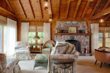 Teto de madeira com vigas decorativas: 165+ (Foto) design e decoração