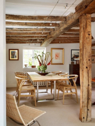 Teto de madeira com vigas decorativas: 165+ (Foto) design e decoração