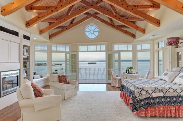 Teto de madeira com vigas decorativas: 165+ (Foto) design e decoração