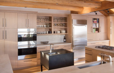 Teto de madeira com vigas decorativas: 165+ (Foto) design e decoração