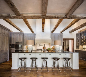 Teto de madeira com vigas decorativas: 165+ (Foto) design e decoração