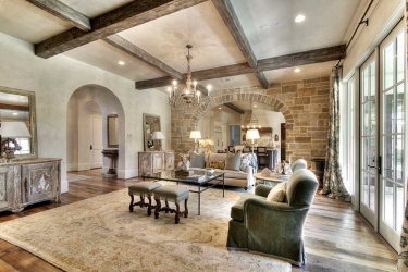 Teto de madeira com vigas decorativas: 165+ (Foto) design e decoração