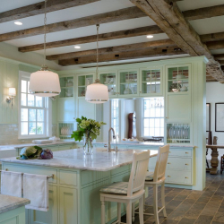 Teto de madeira com vigas decorativas: 165+ (Foto) design e decoração