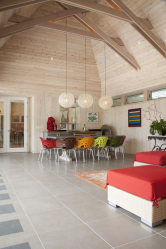 Teto de madeira com vigas decorativas: 165+ (Foto) design e decoração