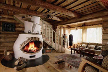 Teto de madeira com vigas decorativas: 165+ (Foto) design e decoração