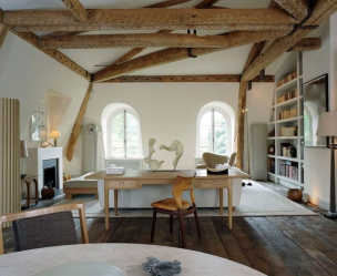 Teto de madeira com vigas decorativas: 165+ (Foto) design e decoração