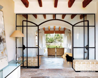Teto de madeira com vigas decorativas: 165+ (Foto) design e decoração