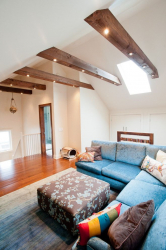 Teto de madeira com vigas decorativas: 165+ (Foto) design e decoração