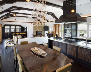 Teto de madeira com vigas decorativas: 165+ (Foto) design e decoração