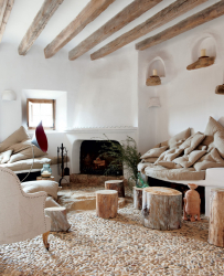 Teto de madeira com vigas decorativas: 165+ (Foto) design e decoração