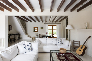 Teto de madeira com vigas decorativas: 165+ (Foto) design e decoração