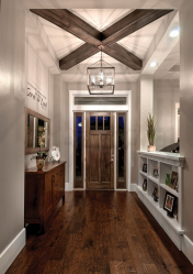 Teto de madeira com vigas decorativas: 165+ (Foto) design e decoração