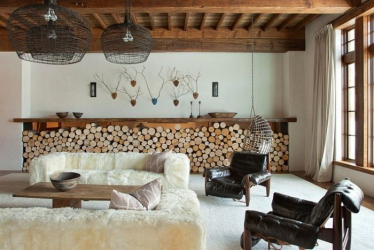 Teto de madeira com vigas decorativas: 165+ (Foto) design e decoração