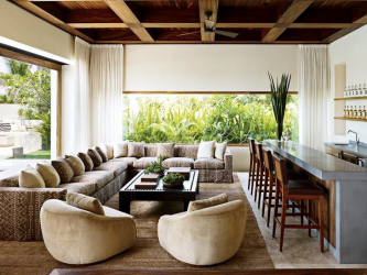 Teto de madeira com vigas decorativas: 165+ (Foto) design e decoração