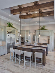 Teto de madeira com vigas decorativas: 165+ (Foto) design e decoração