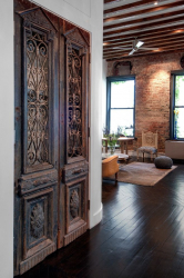 Teto de madeira com vigas decorativas: 165+ (Foto) design e decoração