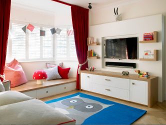 Projeto do quarto das crianças para dois e três filhos de diferentes sexos - 240+ (Foto) Idéias para o zoneamento interior