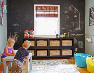Projeto do quarto das crianças para dois e três filhos de diferentes sexos - 240+ (Foto) Idéias para o zoneamento interior