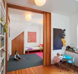 Projeto do quarto das crianças para dois e três filhos de diferentes sexos - 240+ (Foto) Idéias para o zoneamento interior