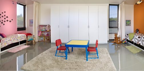 Projeto do quarto das crianças para dois e três filhos de diferentes sexos - 240+ (Foto) Idéias para o zoneamento interior