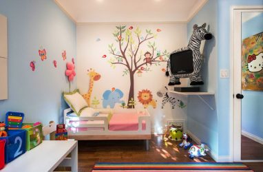 Projeto do quarto das crianças para dois e três filhos de diferentes sexos - 240+ (Foto) Idéias para o zoneamento interior