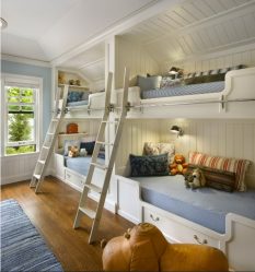 Projeto do quarto das crianças para dois e três filhos de diferentes sexos - 240+ (Foto) Idéias para o zoneamento interior