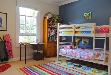 Projeto do quarto das crianças para dois e três filhos de diferentes sexos - 240+ (Foto) Idéias para o zoneamento interior