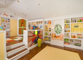 Projeto do quarto das crianças para dois e três filhos de diferentes sexos - 240+ (Foto) Idéias para o zoneamento interior