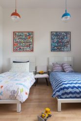 Projeto do quarto das crianças para dois e três filhos de diferentes sexos - 240+ (Foto) Idéias para o zoneamento interior