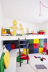 Projeto do quarto das crianças para dois e três filhos de diferentes sexos - 240+ (Foto) Idéias para o zoneamento interior