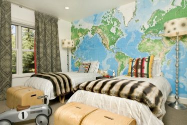Projeto do quarto das crianças para dois e três filhos de diferentes sexos - 240+ (Foto) Idéias para o zoneamento interior