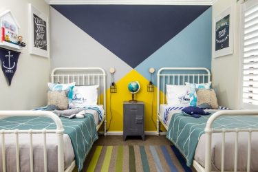 Projeto do quarto das crianças para dois e três filhos de diferentes sexos - 240+ (Foto) Idéias para o zoneamento interior