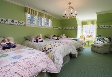Projeto do quarto das crianças para dois e três filhos de diferentes sexos - 240+ (Foto) Idéias para o zoneamento interior