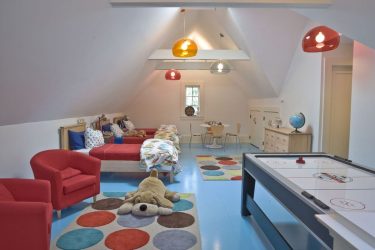 Projeto do quarto das crianças para dois e três filhos de diferentes sexos - 240+ (Foto) Idéias para o zoneamento interior