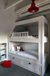 Projeto do quarto das crianças para dois e três filhos de diferentes sexos - 240+ (Foto) Idéias para o zoneamento interior