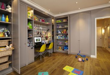Projeto do quarto das crianças para dois e três filhos de diferentes sexos - 240+ (Foto) Idéias para o zoneamento interior